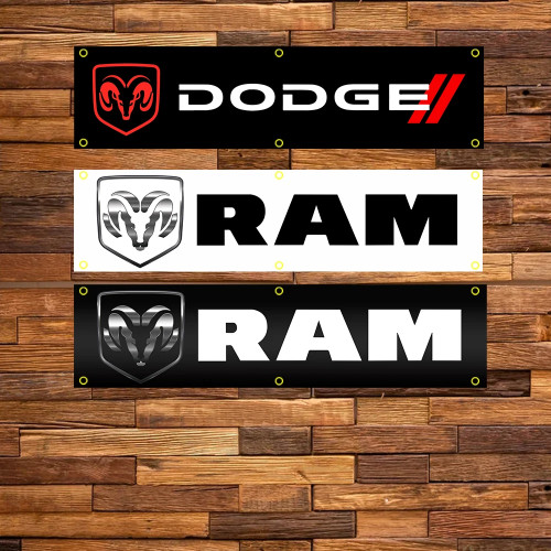WinBanner 2x8 Fts RAM Флаг Полиэстер Печатный баннер Украшение интерьера Гоночный автомобиль Гобелен Печатный флаг