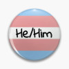 Транс-флаг с уединениями HE/HIM!! Броши на пуговицах, ювелирные аксессуары, брошь на заказ, модные значки на лацканах
