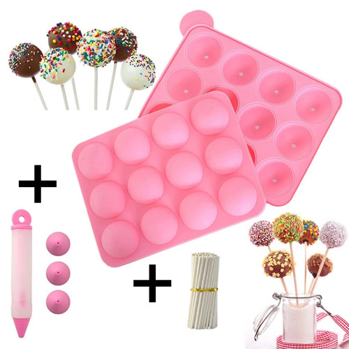 Форма для торта, силиконовая форма для леденцов, форма для выпечки Cakepop, форма для конфет, кухонные аксессуары, инструменты для украшения с палочками для ручек