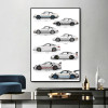 911 поколения красочный постер для автомобиля Canvsa печать живопись Домашний декор настенное Искусство украшение подарок для любителей автомобиля без рамки