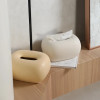 Креативная круглая угловая коробка для салфеток, журнальный столик, украшение стола, минимализм, керамическая коробка для салфеток, прикроватная тумбочка, чехол для бумажных полотенец, тяжелый
