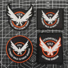 SHD вышитые нашивки с крыльями деления, военная игровая повязка на крючок и петлю, тактическая стрельба, стикер для ролевых игр