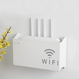 Настенная полка для Wi-Fi-маршрутизатора — ящик для хранения из АБС-пластика с кабелем, подвесной органайзер для удлинителей и домашнего декора