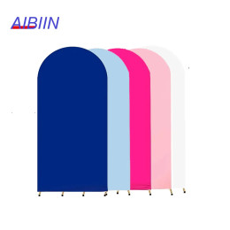 AIBIIN свадебная арка фоны крышка день рождения декор поставки тканевые воздушные шары цветочная дверь сплошной цвет фон