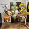 13 шт. золотой 32-дюймовый воздушный шар из фольги с номером животных, украшения для дня рождения, вечеринки, дети, мальчики, девочки, 1, 2, 3, 4, 5, 6, 7, 8, 9 лет, принадлежности для сафари