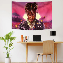 Художественный гобелен с принтом Juice Wrld, постеры в стиле хиппи, богемная мандала, настенная подвеска, декор для гостиной и спальни, колледжа, баннеры