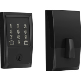 Schlage Encode умный Wi-Fi мерцающий болт с потоковой отделкой в матовом черном цвете