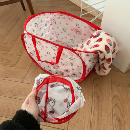 Kawaii Hello Kitty's корзина для белья бытовая складная корзина для хранения одежды коробка для хранения грязной одежды креативная практичная корзина