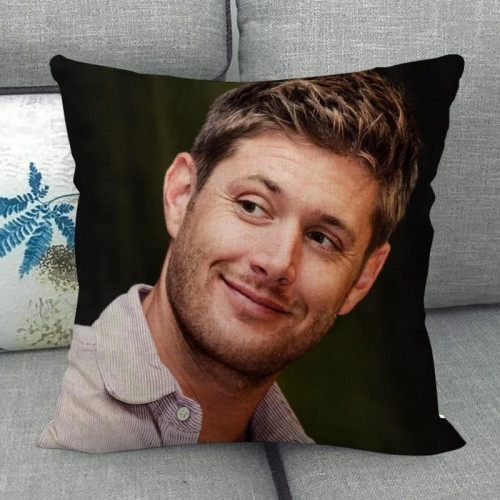 Индивидуальная наволочка Jensen Ackles, Свадебная Женская Подушка, домашняя наволочка 45x45 (одна сторона)