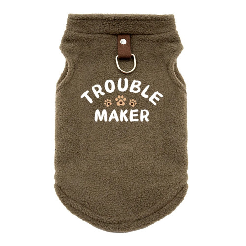 TROUBLE MAKER High Quality Pet Dog Clothe Dog Coat Winter Dog Pet Jacket Vest Cozy Warm Pet Outfit Clothing Small Medium Dogs