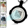 Аксессуары для собак, держатель Airtag с умными QR-бирками для домашних животных, идентификационная бирка для собак и кошек, водонепроницаемый силикон, предупреждение о местонахождении по электронной почте