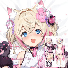 Dakimakura Mococo FUWAMOCO Vtuber аниме наволочка для тела двусторонняя наволочка с принтом в натуральную величину подарок