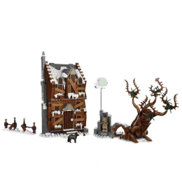 Строительные блоки MOC, штурка, модель ивы, волшебная пленка, сделай сам, собранные кирпичи, детские игрушки, подарки 76407