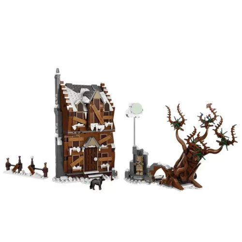 Строительные блоки MOC, штурка, модель ивы, волшебная пленка, сделай сам, собранные кирпичи, детские игрушки, подарки 76407