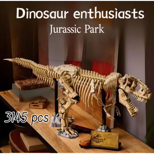Новинка 2024 года, 76968, окаменелости динозавров T-Rex, тираннозавр Рекс, строительные блоки, мир динозавров, парковые игрушки для детей, подарки на день рождения для мальчиков