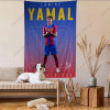 Настенный гобелен Декор L-Ламин Футбольная Звезда Y-Ямал Аниме Гобелен Флаги Спальня Общежитие Настенный фон Ткань Подарок на фестиваль
