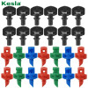 KESLA 100 шт. 90-360 ° мужские рефракционные микро сопла с бородкой для садовых теплиц, капельный ороситель, зеркальный полив