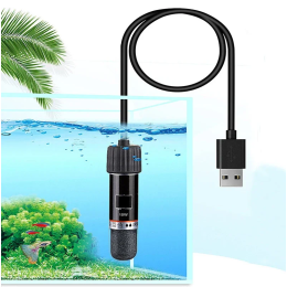 USB Мини-аквариумный нагревательный стержень для мелких рыбных аквариумов 26. ° C Аквариумный нагреватель с постоянной температурой, погружной термостат, нагреватель 10 Вт