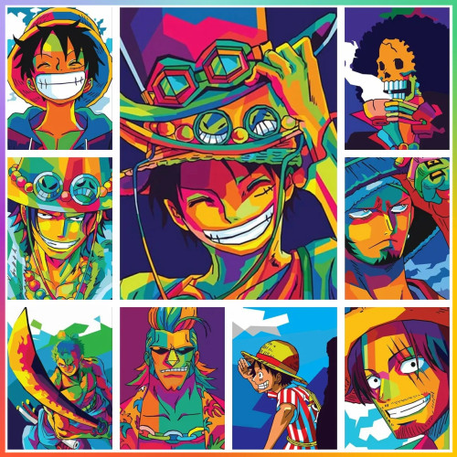 Аниме цельный абстрактный японский комикс алмазная живопись набор для вышивки крестом 5D DIY художественная мозаика вышивка домашний декор подарок ручной работы