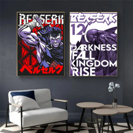 Berserk аниме постеры липкая белая бумага наклейка DIY комната бар кафе Kawaii декор комнаты