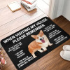 Пользовательский Придверный коврик Pembroke Welsh Corgi Dog, противоскользящий напольный коврик для входа в спальню