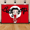 B-Bettys Boops аниме фон для фотостудии для мальчиков Baby Shower с днем рождения фон для фотосъемки