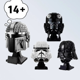 MINISO MOC аниме-шлем, строительные блоки 75276 75304 75274 75328, модель шлема-пилота, игрушки для детей и взрослых, рождественские подарки, фестиваль