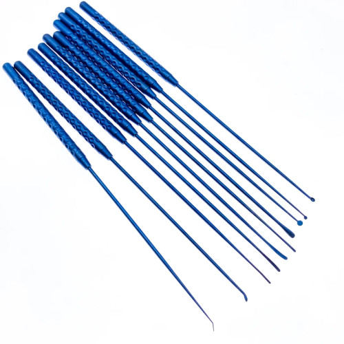 21 см Micro крючок для нерва крючок для сосудов титановый микрошпатель dissecmicro Curette Nerf Teardrop диссерсер