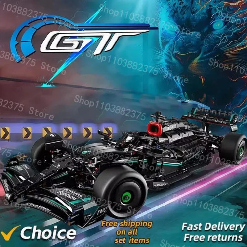 Технический F1 W14 E 42171 Представления Строительные блоки Супер гоночный автомобиль в сборе MOC Кирпичная модель автомобиля DIY Транспортные средства Игрушечные подарки