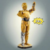 MOC 75398 Space Wars C-3PO фигурка дроида, экшн-модель, строительные блоки, 1140 шт., сборка, домашний декор, игрушки для детей, образовательный подарок