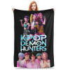 Фланелевое одеяло Huntrix&ORES boys Kpop Demon Hunters, винтажные пледы для кровати, дивана, дивана, 200x150 см, покрывала,