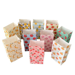 Бумажные пакеты для косметики, размер 23x12x7,5 см, 50 шт