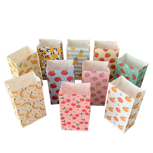 Бумажные пакеты для косметики, размер 23x12x7,5 см, 50 шт