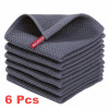 6 упаковок, 12x12 дюймов, 100% хлопок, вафельное плетение, кухонные салфетки для мытья посуды, мягкие впитывающие быстросохнущие полотенца для мытья посуды, ткань для бытовой чистки