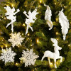 Подвески Xmas Tree новогодние украшения 2022 новый год 2022 новогодние товары декор для дома игрушки на елку елочные игрушки на елку подарок на новый год Снежинка ангел висячие украшения
