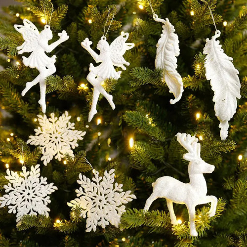 Подвески Xmas Tree новогодние украшения 2022 новый год 2022 новогодние товары декор для дома игрушки на елку елочные игрушки на елку подарок на новый год Снежинка ангел висячие украшения