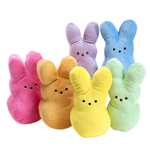 15 см Peep Bunny Плюшевые игрушки, набивное животное, звезда, морковь, кролик, кукла для комнаты, настольное кресло, Декор, Пасхальный кролик, мягкая подушка, подарки для ребенка