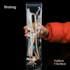 StoBag 10/50 шт., прозрачные пакеты для упаковки ювелирных изделий из ПВХ, длинные маленькие герметичные тонкие утолщенные подарочные декоративные пакеты для хранения