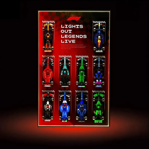 Подходит для lego 77242speed Racing серии F1, акриловая коробка для дисплея, глухая коробка 80x50 см x 3 см, фоторамка с зеркальной поверхностью