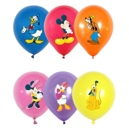 ​ 12 шт., 12 дюймов, набор латексных шаров Disney с Минни и Микки Маусом, детские украшения для дня рождения с героями мультфильмов, игрушки для детского душа, подарок