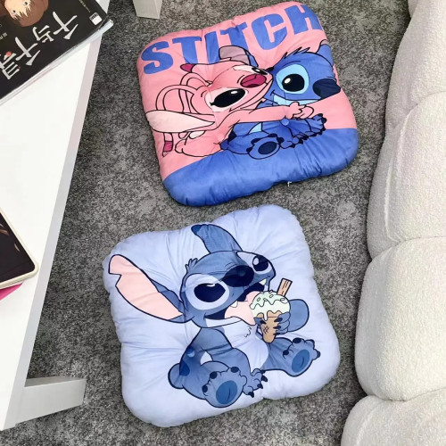 Удобная подушка для сиденья Lilo&Stitch, подушка для стула с рисунком стежка ангела, подушка для сидения, мягкая утолщенная подушка для девочек, домашний декор