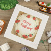 10 шт. + 1 наклейка 9,5 × 9,5 × 3,5 дюйма коробки для торта с окном коробки для выпечки кондитерские коробки для торта, выпечки, шоколада, кексов