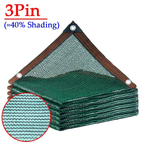 3Pin, темно-зеленая искусственная теплица, наружный тент, сельскохозяйственная Солнцезащитная сетка, 40% затенение