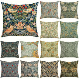 1 шт., наволочка William Morris с цветочным рисунком, винтажный декор с цветами для наволочки, наволочка для гостиной, уличная наволочка