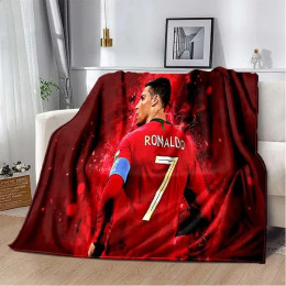 Мягкое плюшевое одеяло с 3D принтом Football Star CR7, фланелевое одеяло для гостиной, спальни, кровати, дивана, чехол для пикника