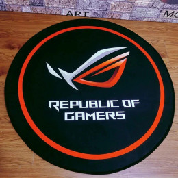 Бренд E-Sports Круглый ковер Razers T1 Lounge Противоскользящий коврик Киберспортивный игровой стул Напольный коврик Мягкий ковер Для декора гостиной Спальни