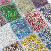 SS3~SS20 Super Bright Crystal AB Many Color Glass Non Hotfix Flat Back Rhiestone Strass Stone For Nail Art Decoretions
