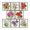 Joy Sunday Flower Набор для вышивки крестом с принтом Свежая китайская вышивка Рукоделие Домашний декор Дизайн Набор игл для вышивания Оптовая продажа