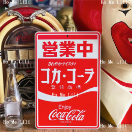 Ретро японский металлический знак Cola, винтажный настенный декор для баров, ресторанов, кафе, пабов