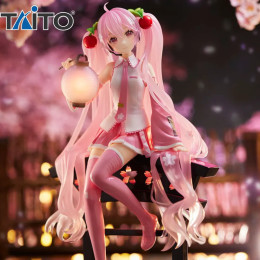 Оригинальная фигурка Taito Amp Miku, аниме Сакура, шедевр художника, вишневый фонарь, коллекционный подарок для детей